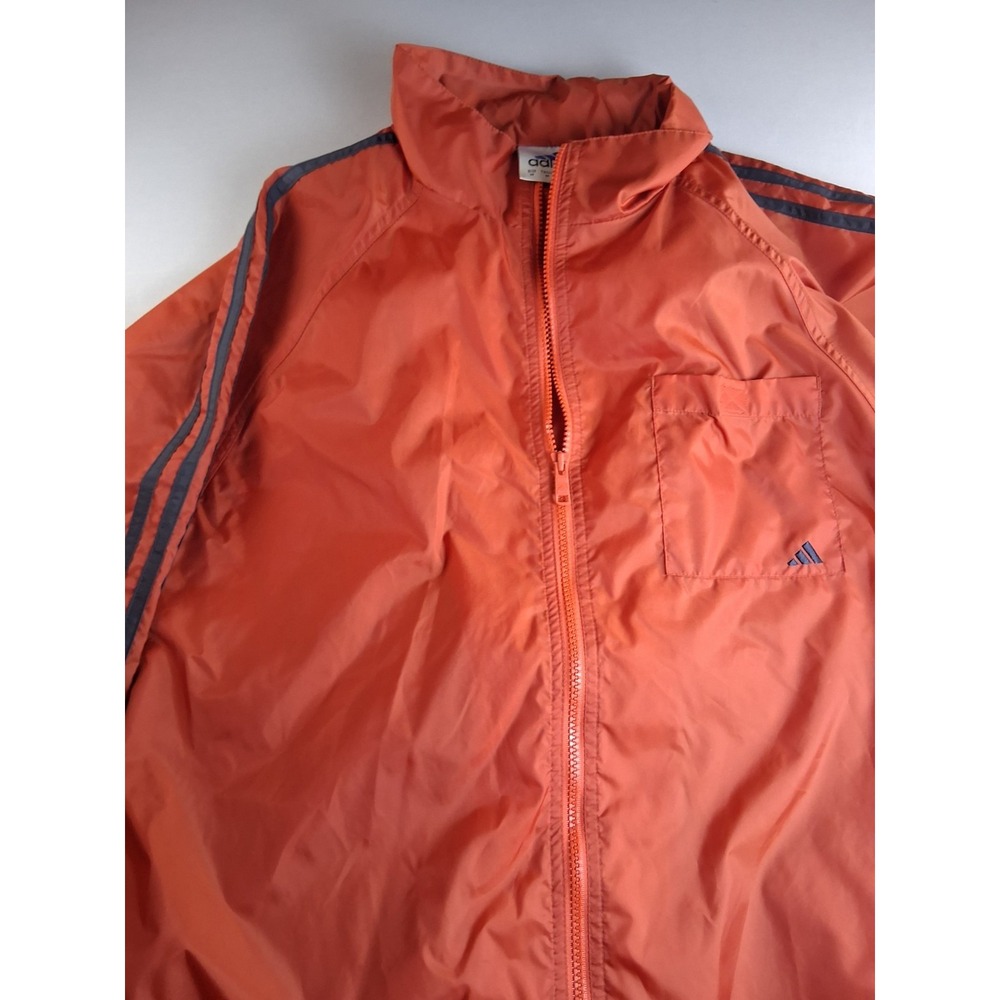 ADIDAS Men's Windbreaker Full-Zip Jacket orange
